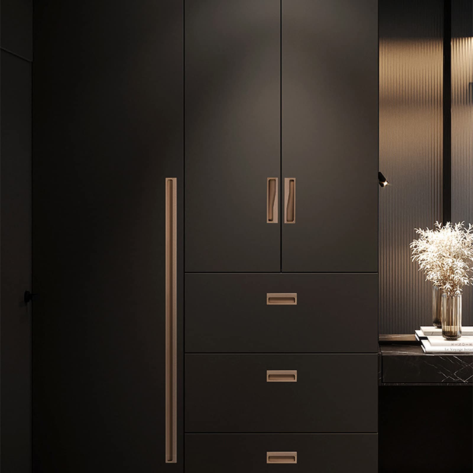 Amazon.co.jp: 2点セット 取っ手 金具 埋め込み式 隠しハンドル 取手